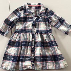 24 mo flannel shirt dress
